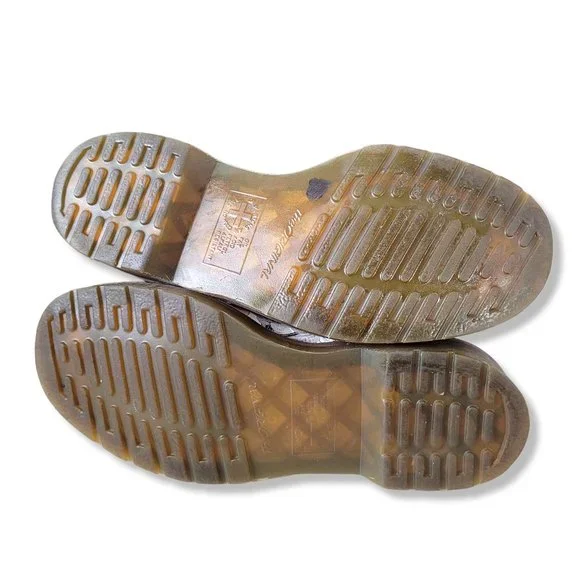 Dr. Martens RARE Pascal Botanic Floral Sand Print 8 Eyelet Lace Up Combat Boot - Picture 7 of 10